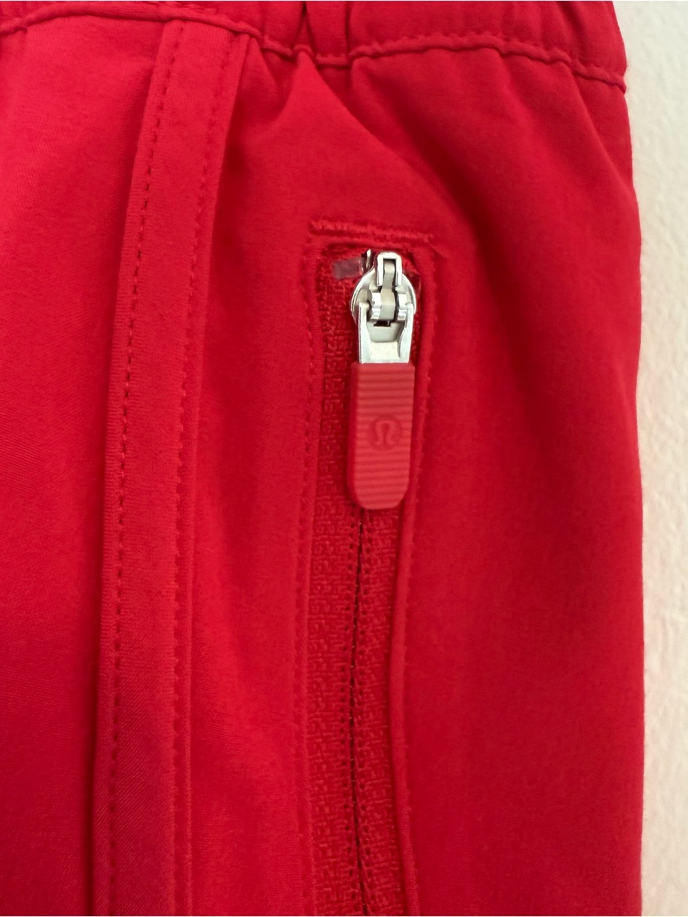 Lululemon Red Tracker Short V *4" - Picture 2 of 5